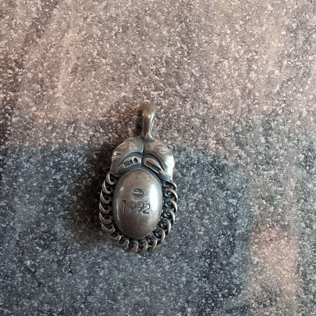 ジョージジェンセン　イヤーペンダント　ラピスラズリ1992年製