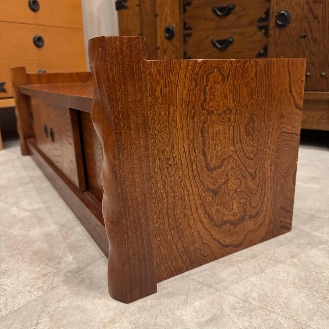 天然木 国産 ケヤキ材 置き床 飾り台 ヴィンテージ