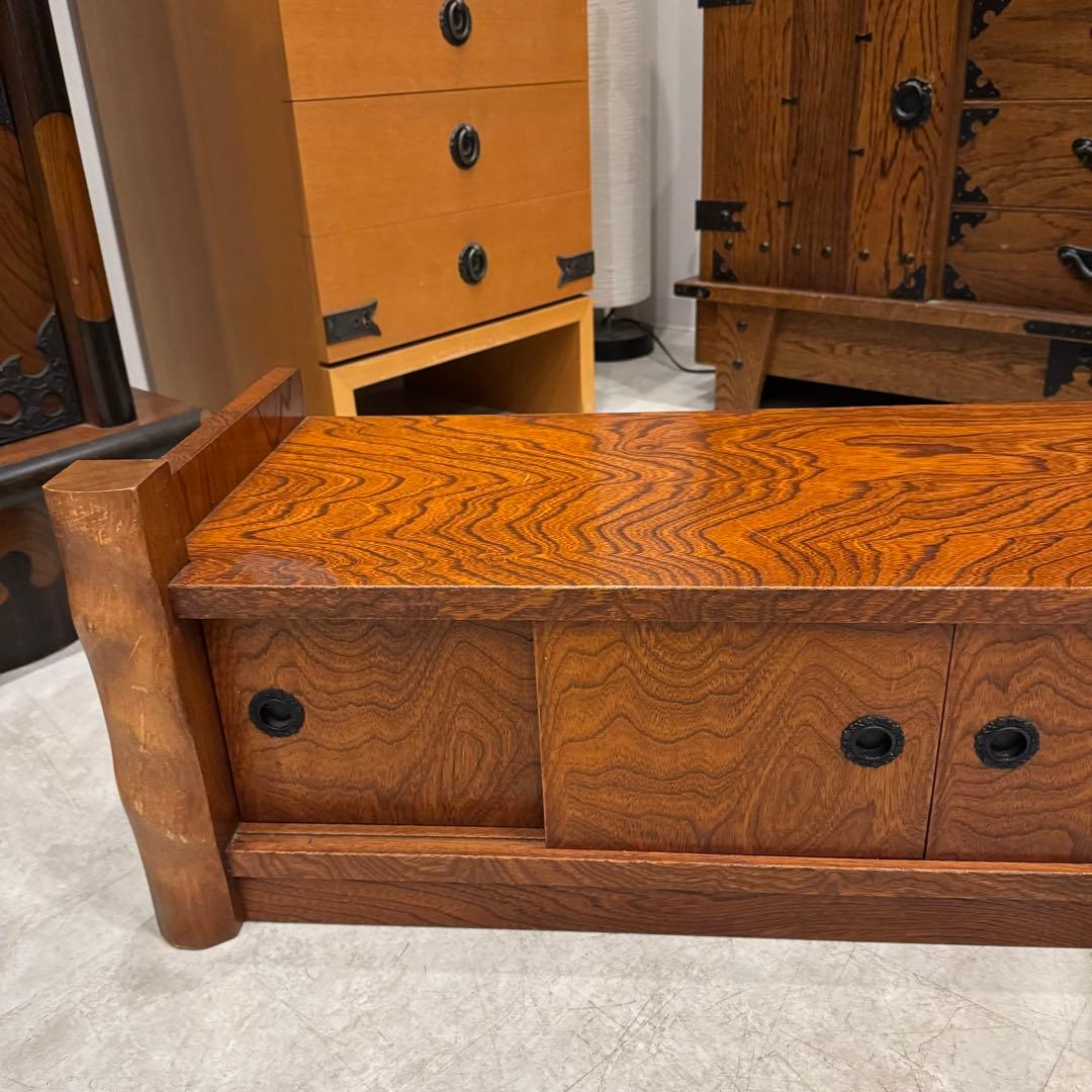 天然木 国産 ケヤキ材 置き床 飾り台 ヴィンテージ