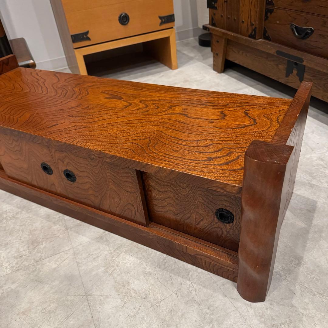 天然木 国産 ケヤキ材 置き床 飾り台 ヴィンテージ