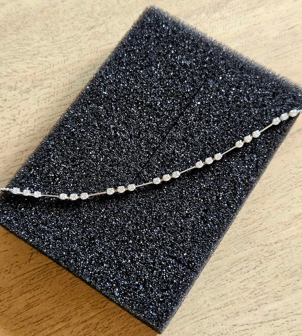 専用です。一点もの！ Pt850 ダイヤ　ステーション　ネックレス 0.53ct