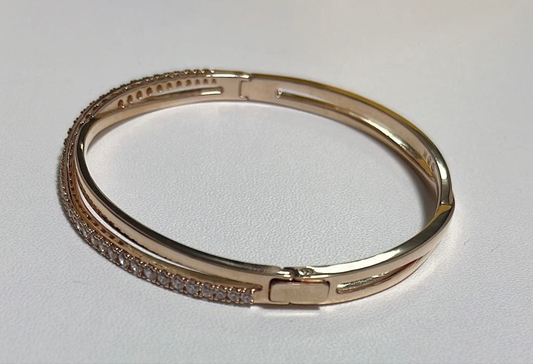 シルバー ステンレススチール バングル