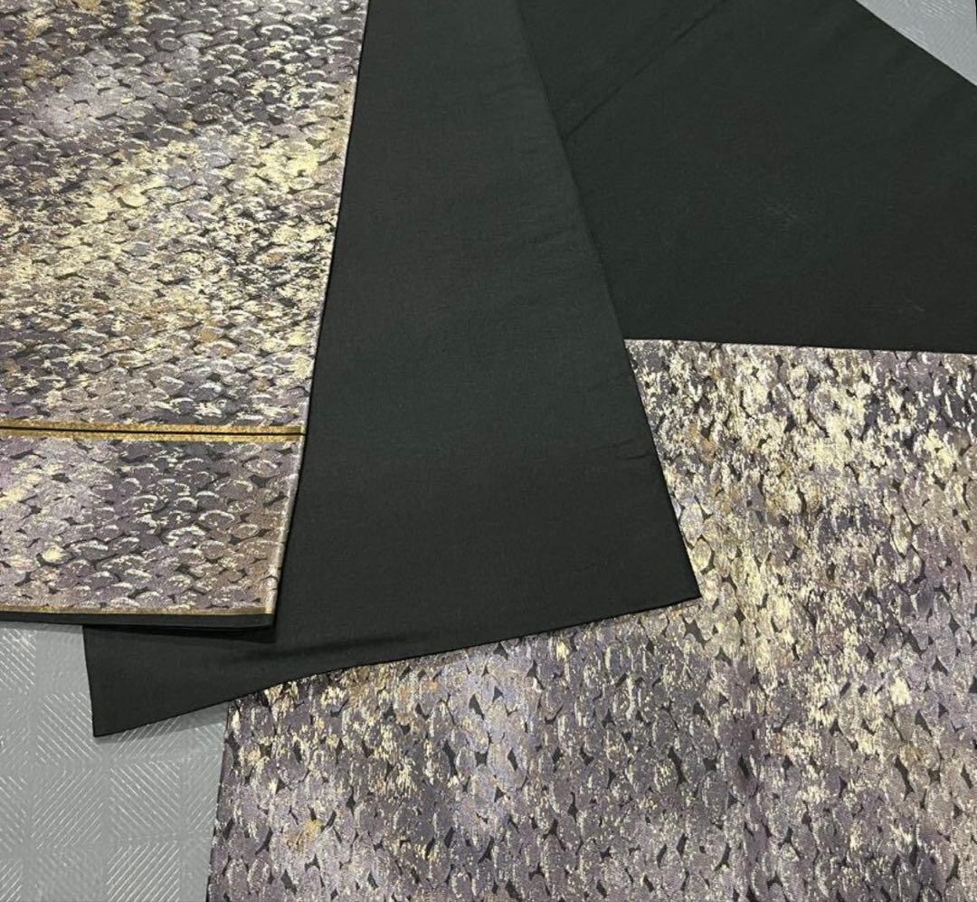 振袖フルセット6点サイズM〜Ｌ鳳凰花蝶丸文　暈し染め　金銀彩　金糸　正絹