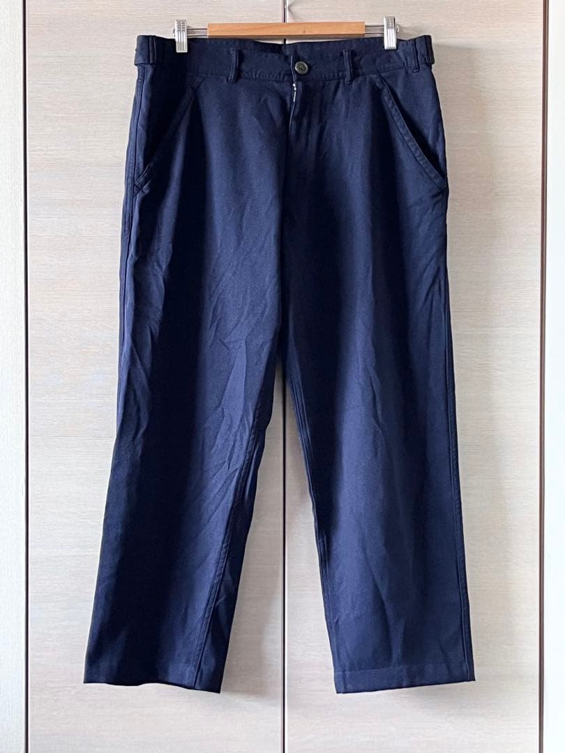 25ss コムデギャルソンシャツ ポリ縮ユーティリティパンツ NAVY M