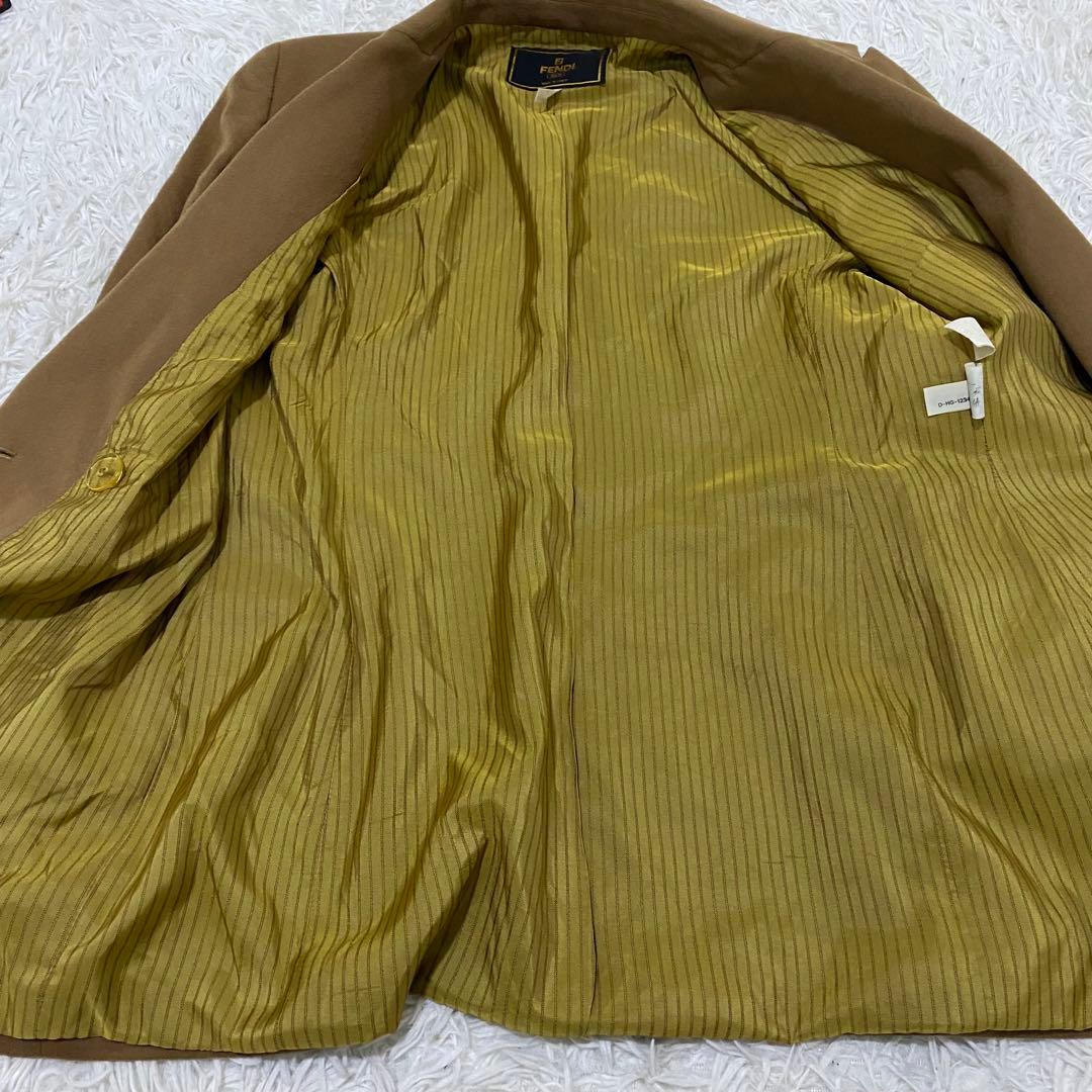 フェンディ ダブルブレスト　ウール　カシミヤ　コート　ジャケット