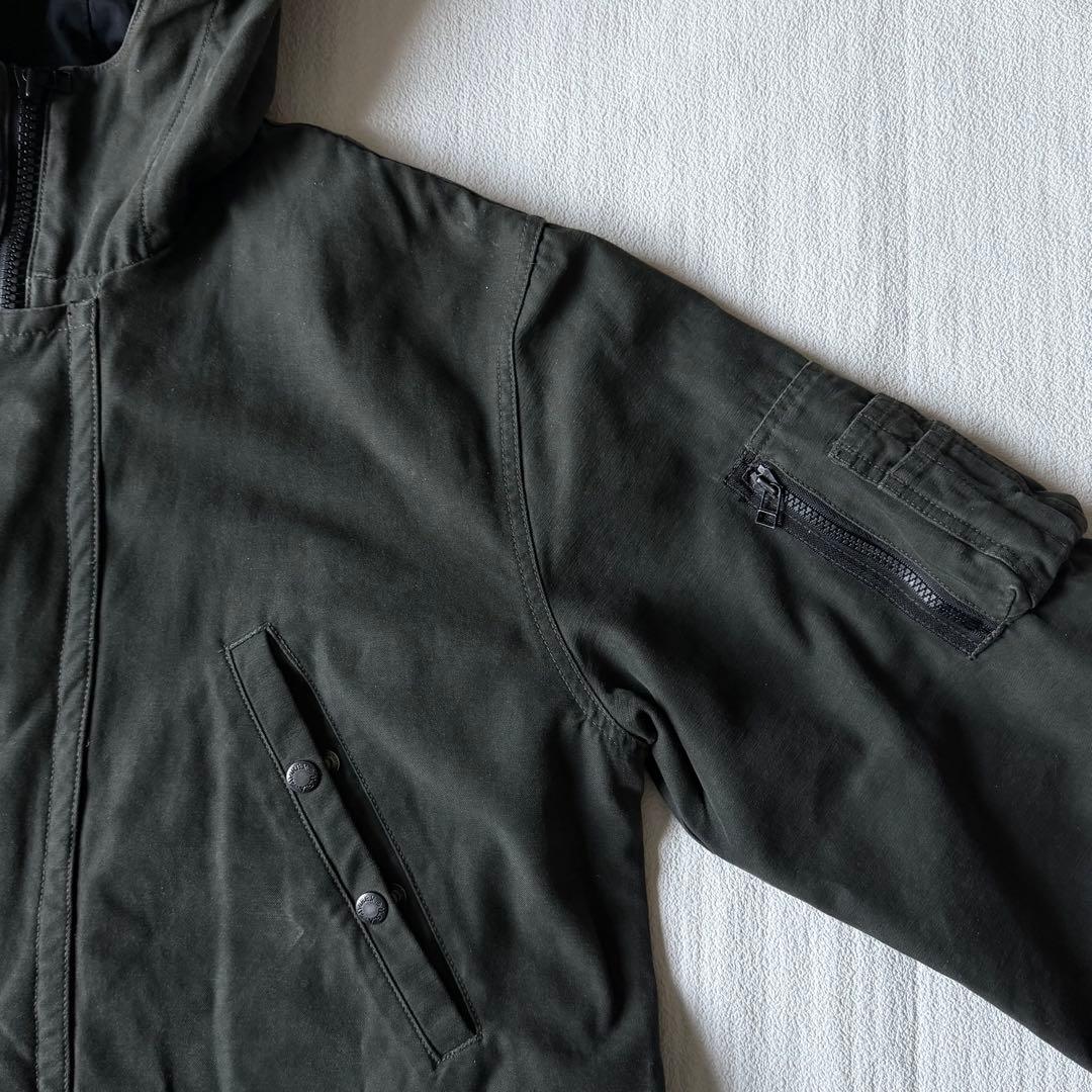 激渋✨AVIREX ファイヤーマンジャケット ミリタリー チャコールカーキ XL