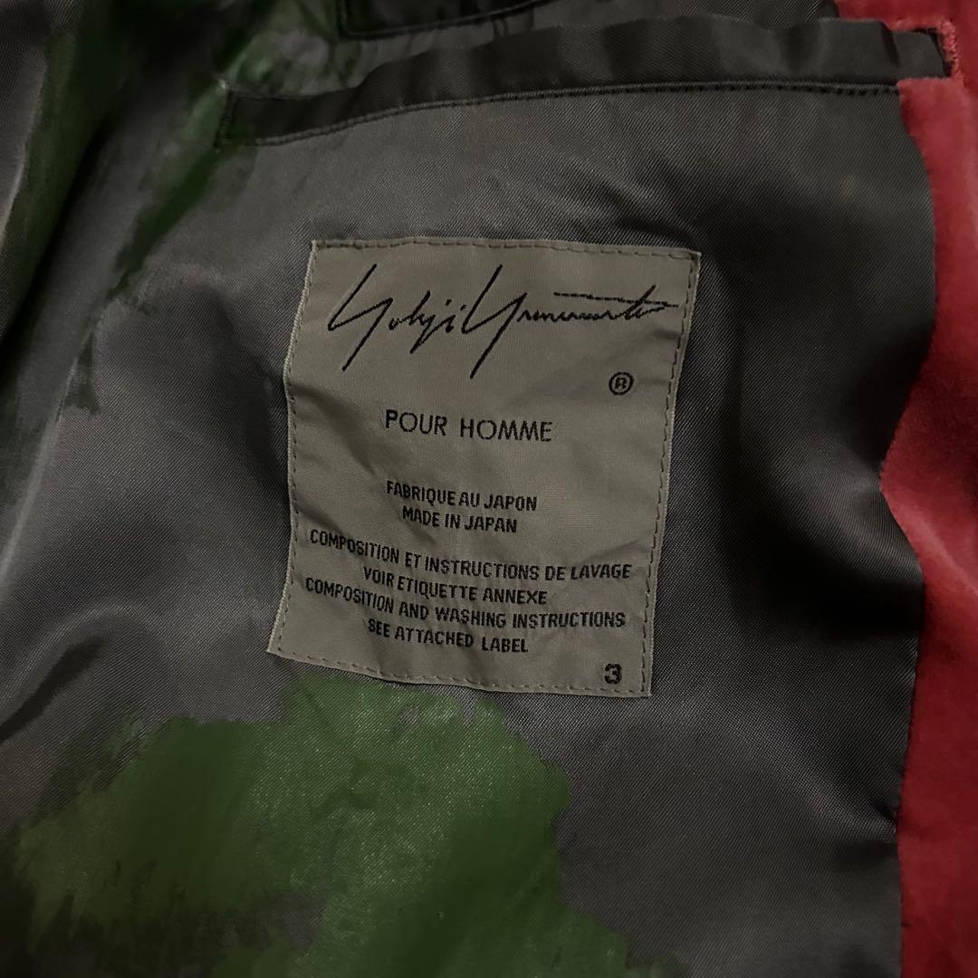 17AW Yohji Yamamoto HOMME ペイントリバーシブルコート