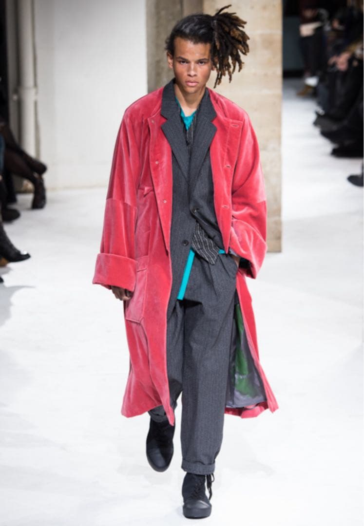 17AW Yohji Yamamoto HOMME ペイントリバーシブルコート