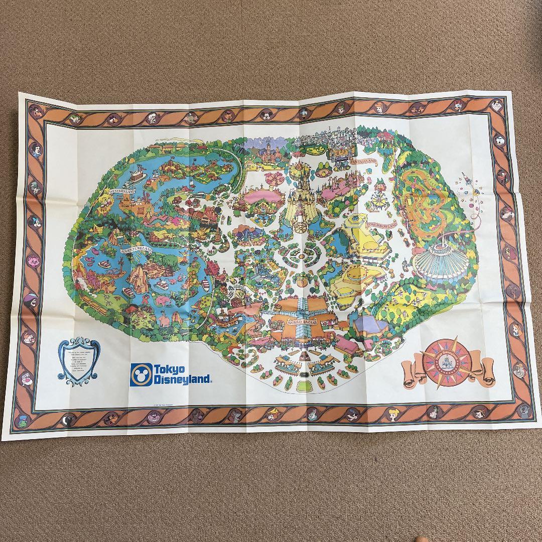 東京ディズニーランド　ガイドマップ　1983年製