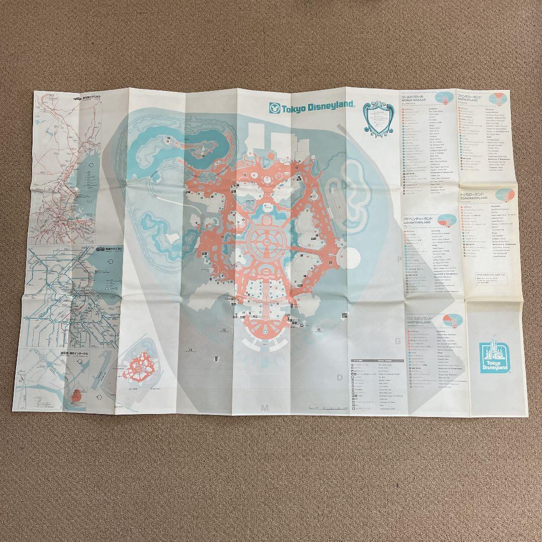 東京ディズニーランド　ガイドマップ　1983年製