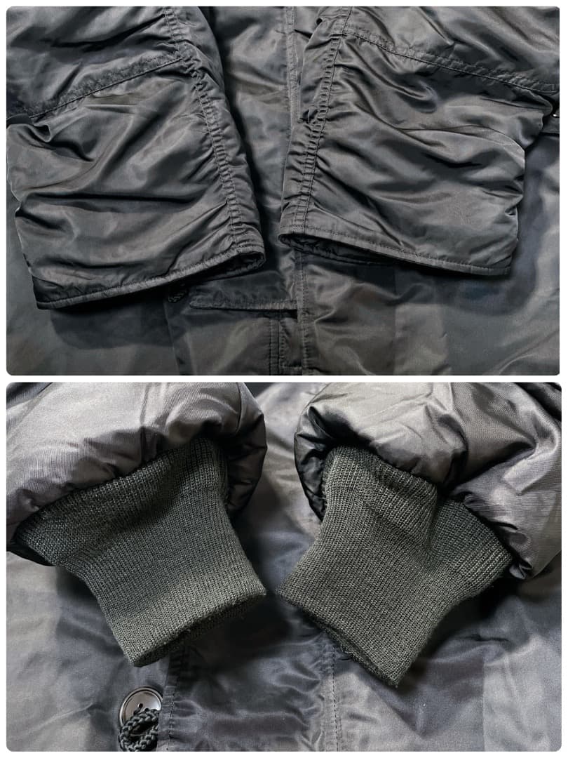 JAPAN FIT アルファインダストリーズ N-3B N3B XL 黒 ファー