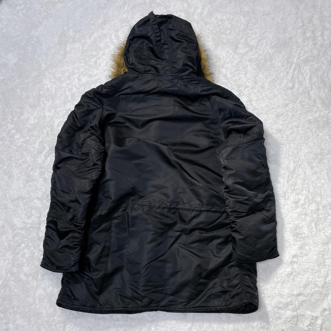JAPAN FIT アルファインダストリーズ N-3B N3B XL 黒 ファー