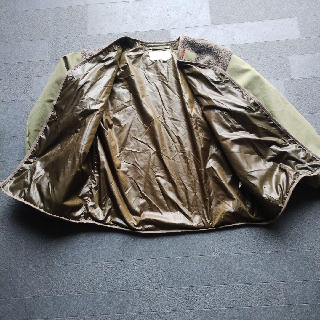 アナクロノーム　ノーカラーボアジャケット　ANACHRONORM　日本製