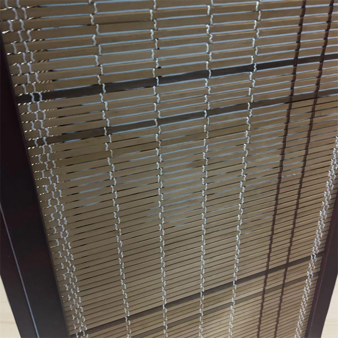 和風 4連竹すだれ衝立 150cmヴィンテージ パーテーション 和モダン レトロ