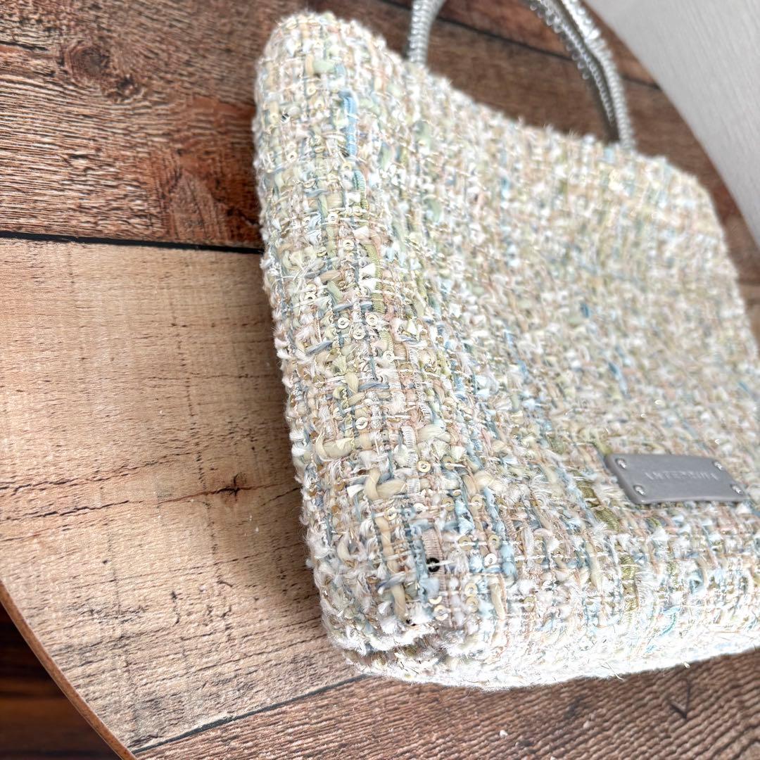 アンテプリマミスト ワイヤーツイード スモール ベージュ ハンドバッグ