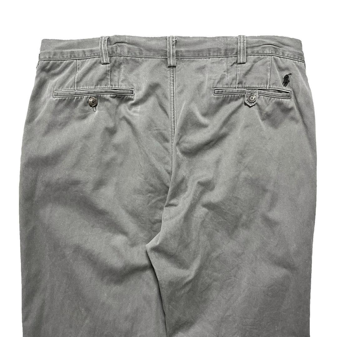 古着 ポロ ラルフローレン コットン チノ スラックス ポロチノ グレー