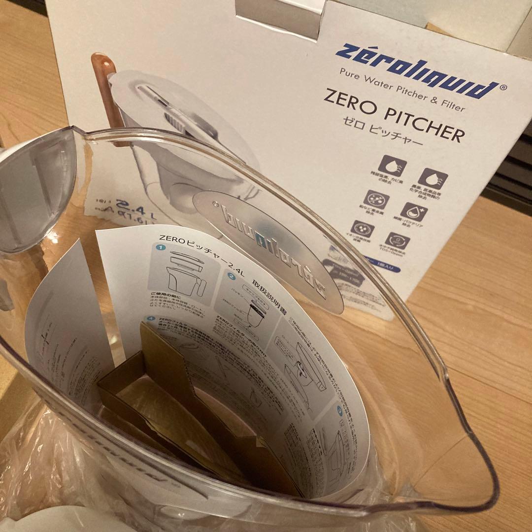 新品 ゼロリキッド ゼロ ピッチャー ポット型浄水器 ZL-PT24W