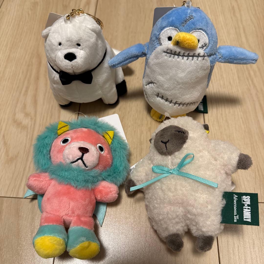 SPYFAMILY×アフタヌーンティー コラボマスコットキーチェーン４点セット