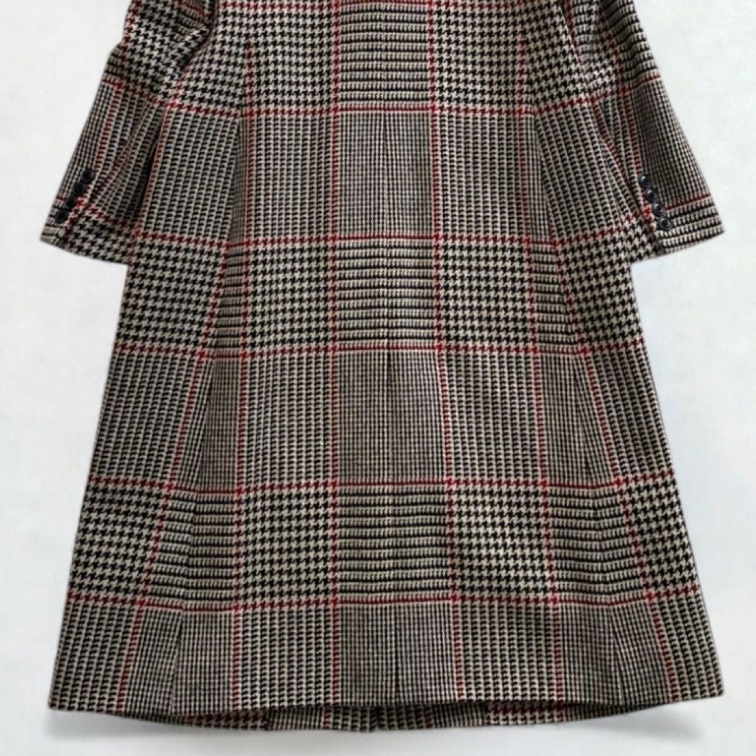 美品✨ラルフローレン 千鳥格子 チェック チェスターコート ベロア Aライン 9