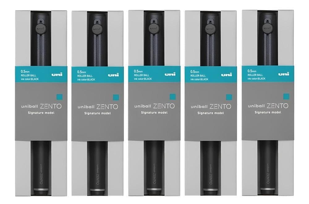 ブラック 5本セット ユニボール ゼント zento シグニチャーモデル