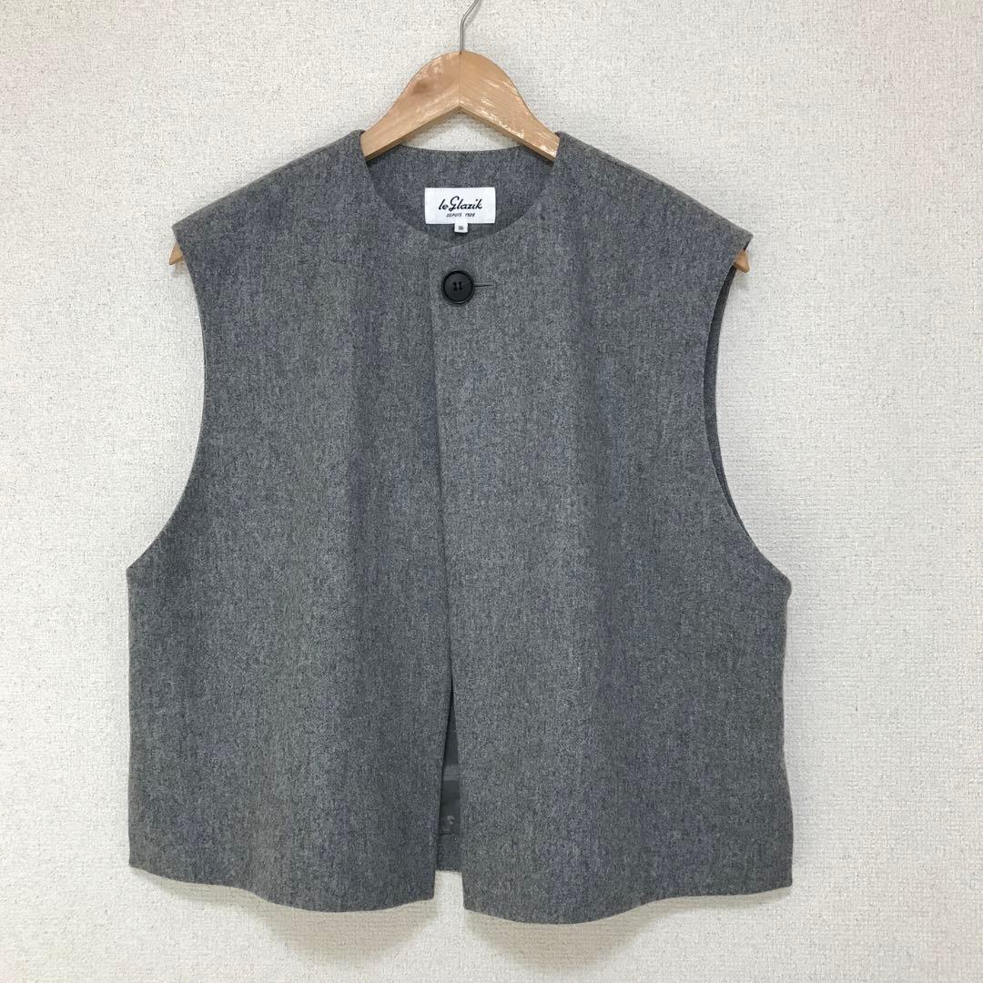 Le Glazik ルグラジック ウール フェルティング フランネル ジレ