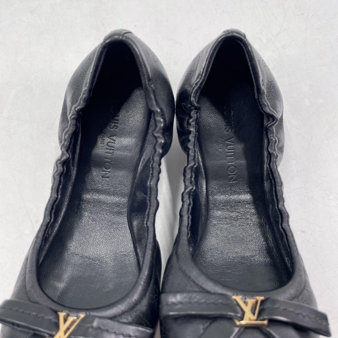LOUIS VUITTON　ルイヴィトン　モノグラム　リボン　バレエシューズ