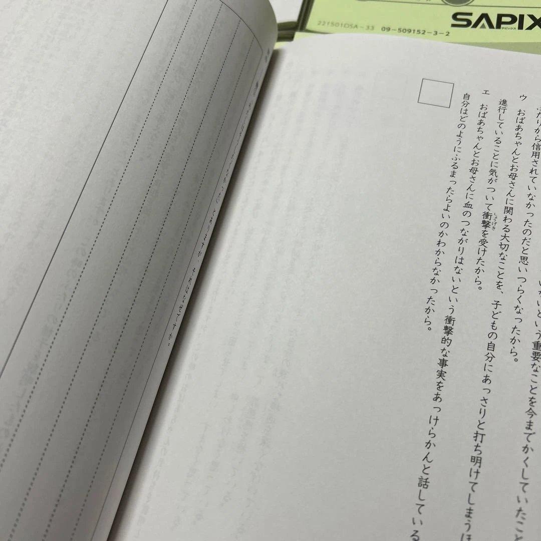 ㉑Ｂ　サピックス　SAPIX 国語 Aテキスト　基礎度実戦