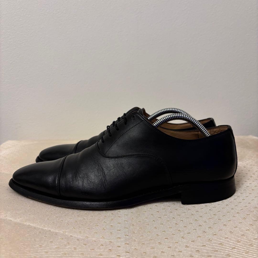 スコッチグレイン HG-9106ストレートチップ 内羽根 黒 25.5