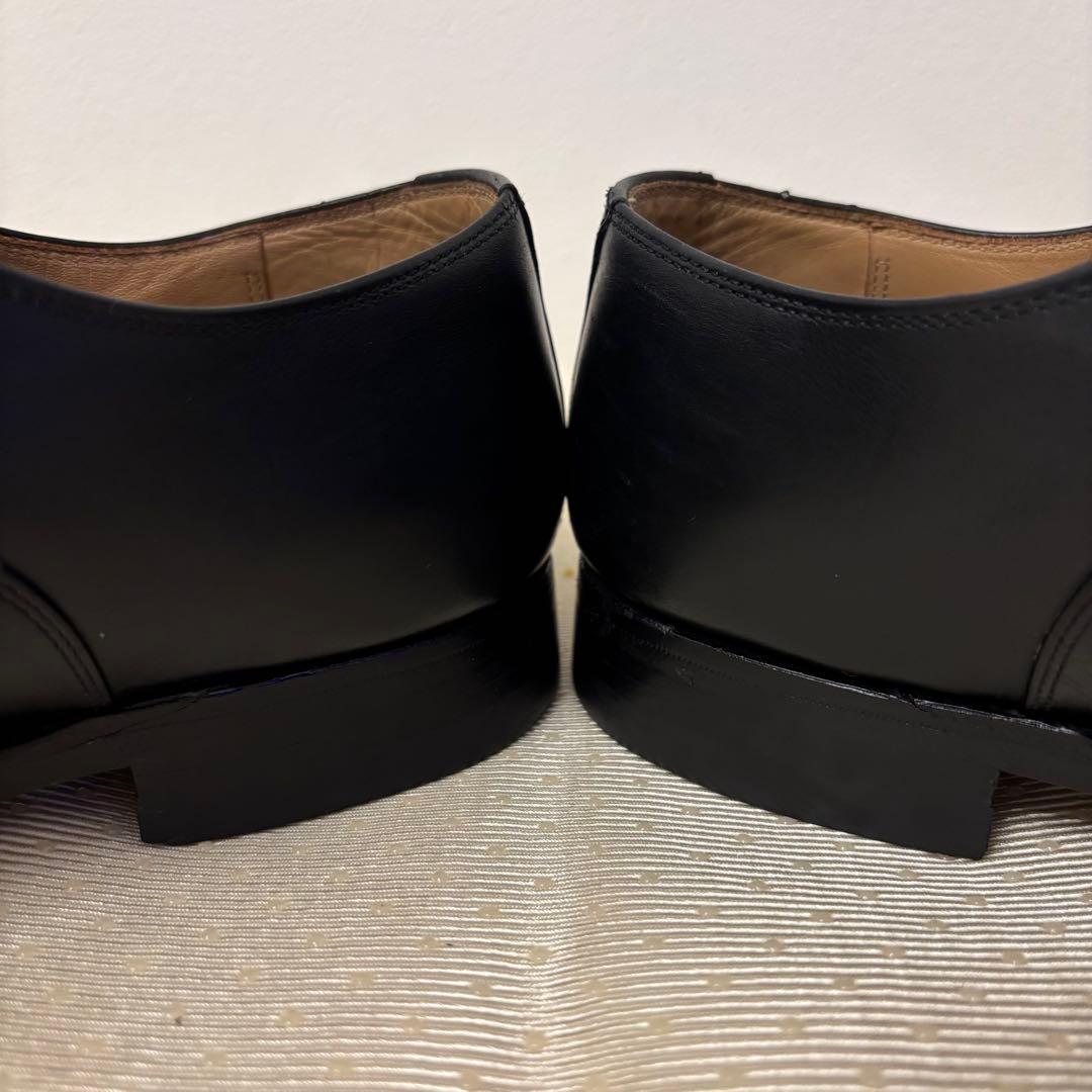 スコッチグレイン HG-9106ストレートチップ 内羽根 黒 25.5