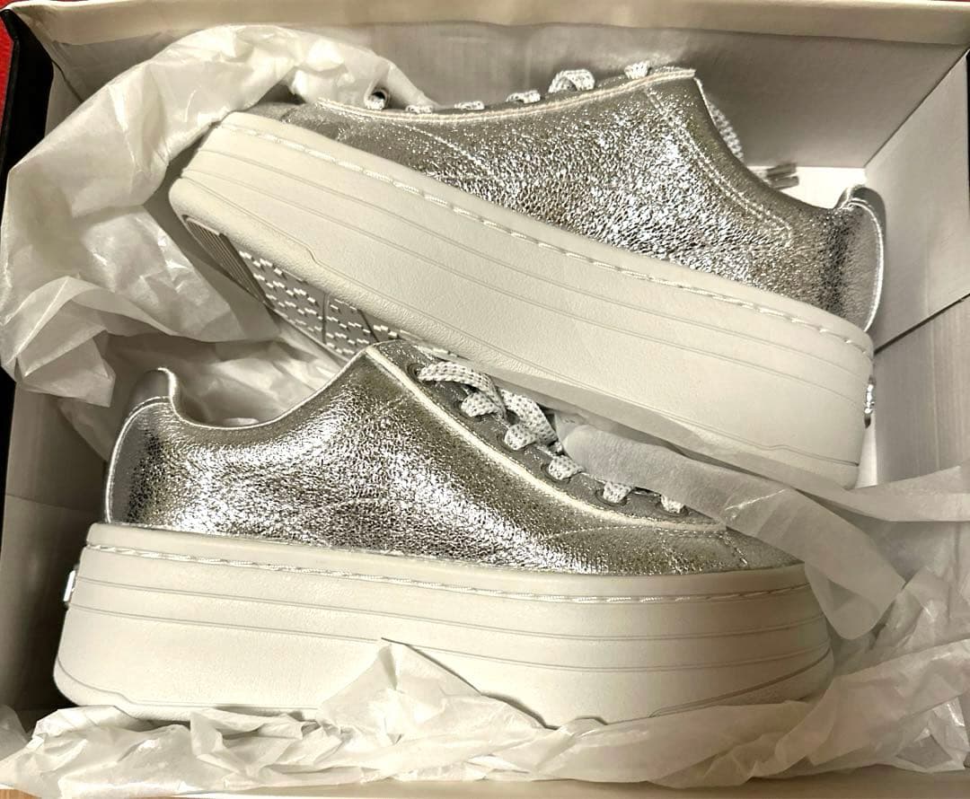 DIANA ダイアナ 厚底プラットフォームスニーカー (シルバー)