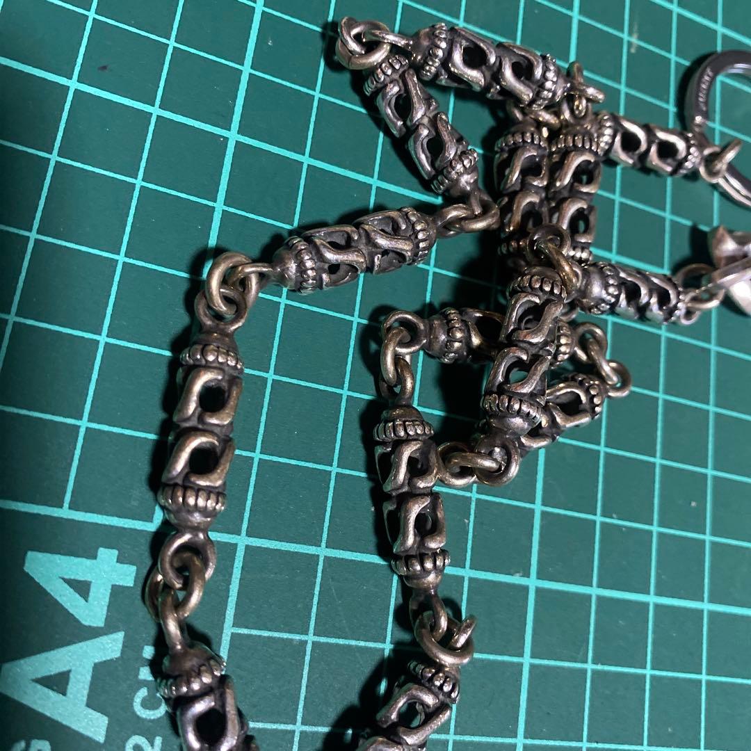 rock　アクアシルバー925ウォレットチェーン　AQUA　SILVER