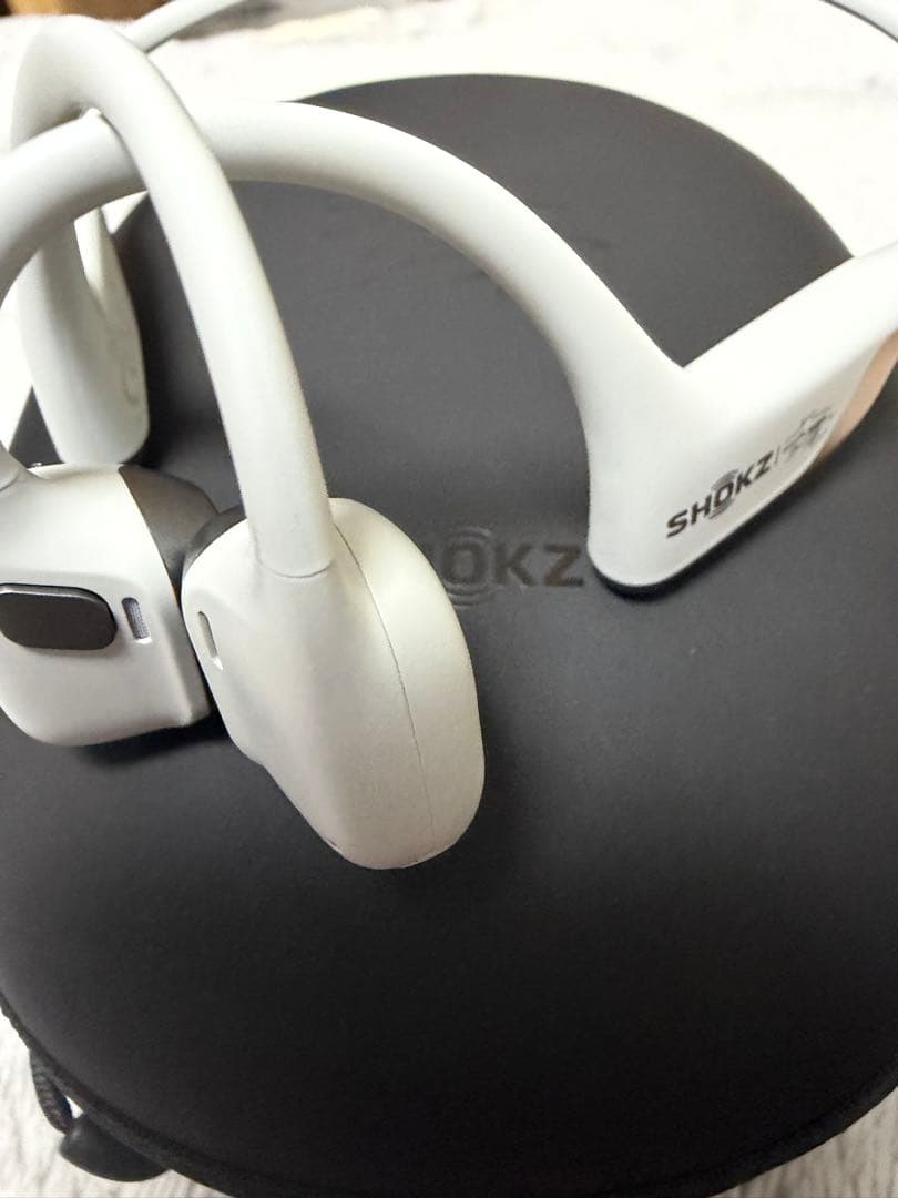 SHOKZ 骨伝導イヤホン ホワイト　オープンランプロ2 大迫傑モデル通常サイズ