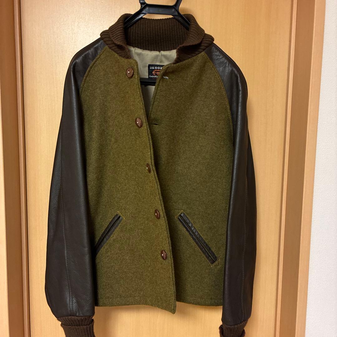 SKOOKUM ネペンテス別注サーコートスタジャン ウールレザー