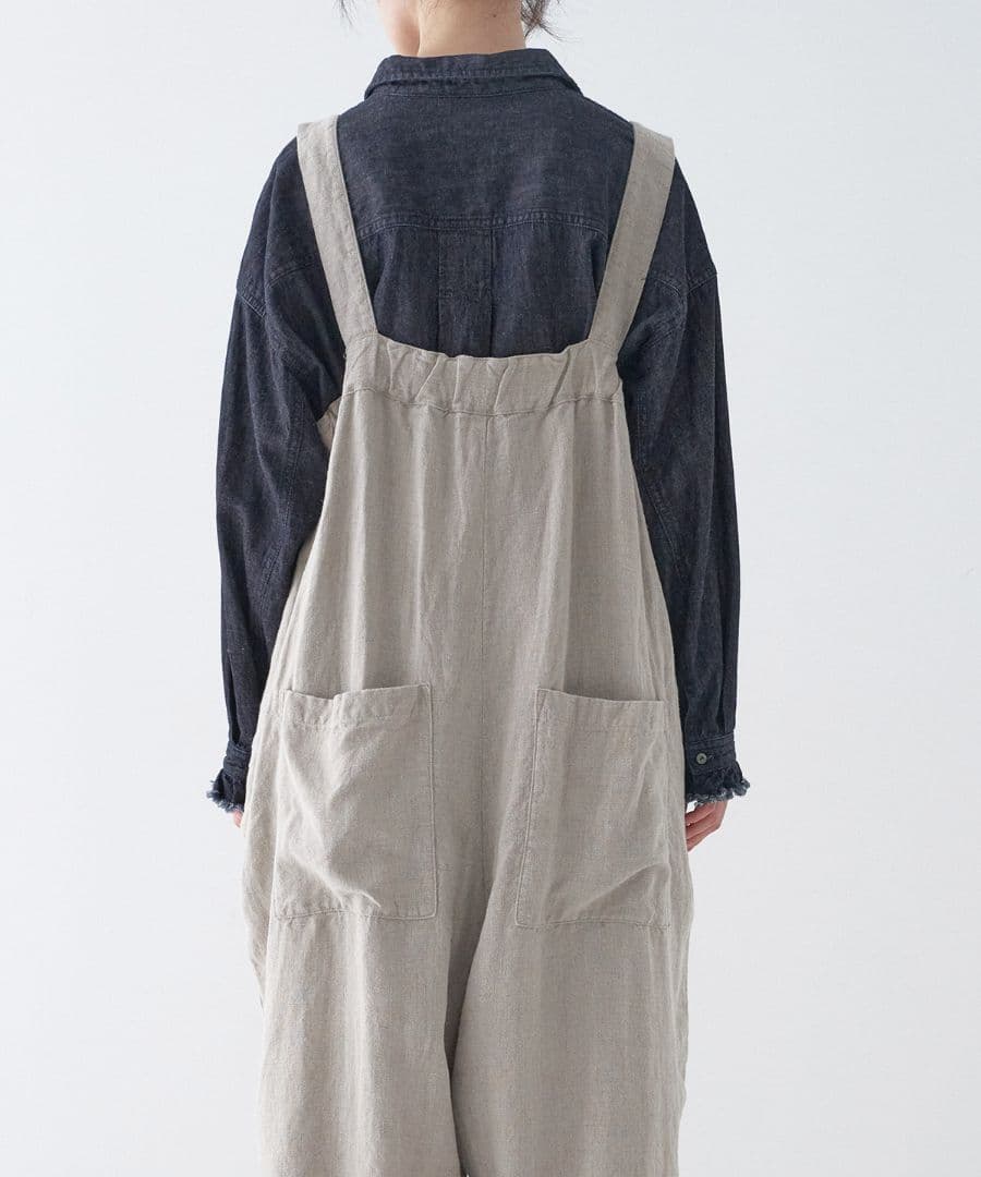 2023AW ブラックリネンコクーンサロペット タグ有