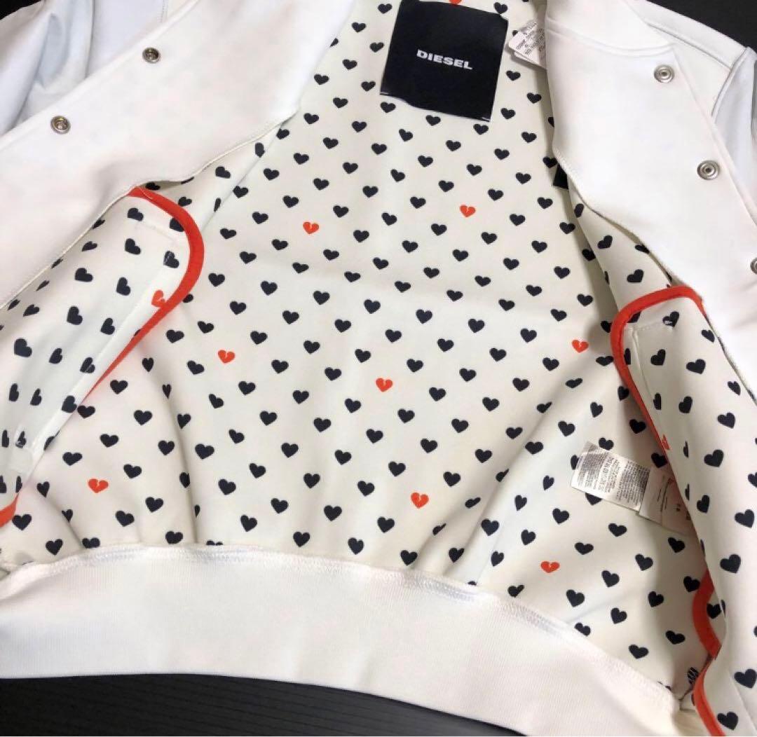 新品タグ付き　DIESEl ディーゼル ラムレザー　スタジャン　スカジャン　羊革