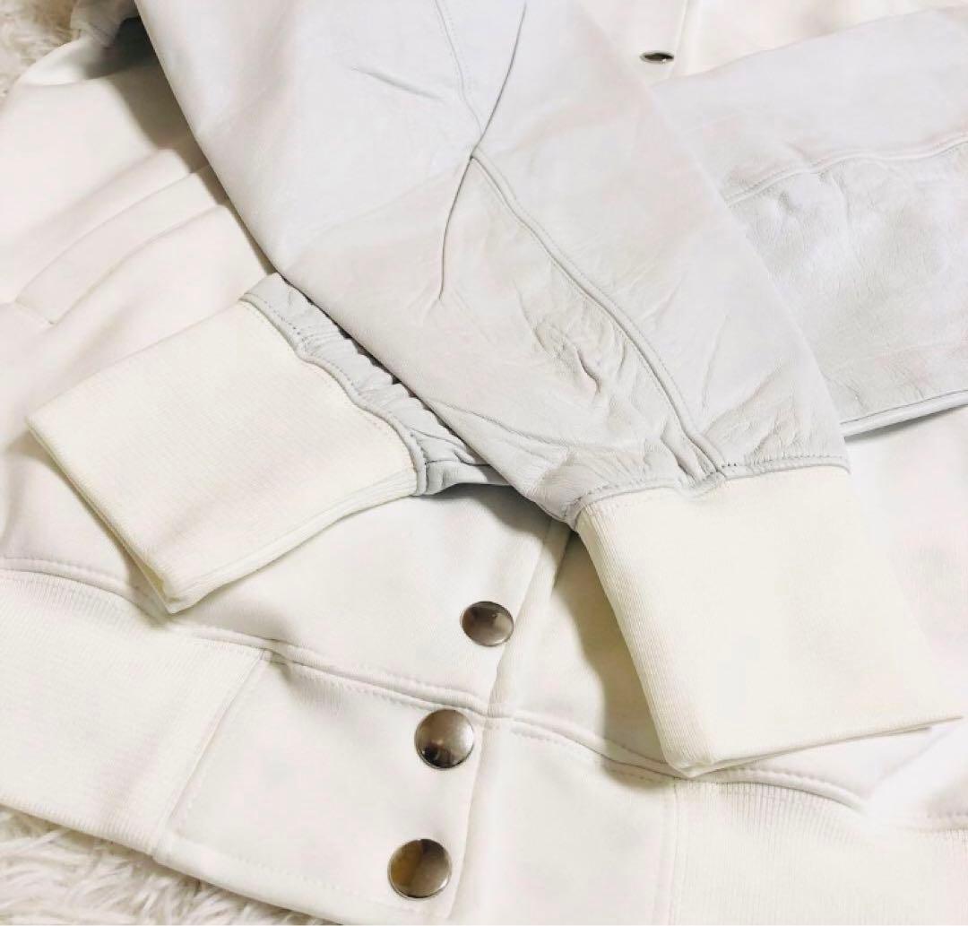 新品タグ付き　DIESEl ディーゼル ラムレザー　スタジャン　スカジャン　羊革