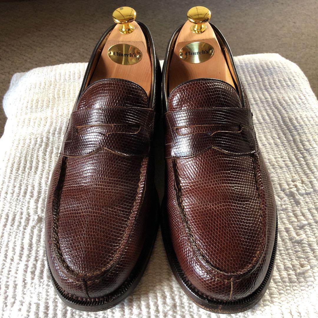 CHURCH'S　リザード　チャーチ　ローファー