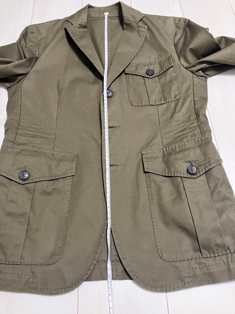 大特価！！DSQメンズダークカーキサファリジャケット48新品未使用