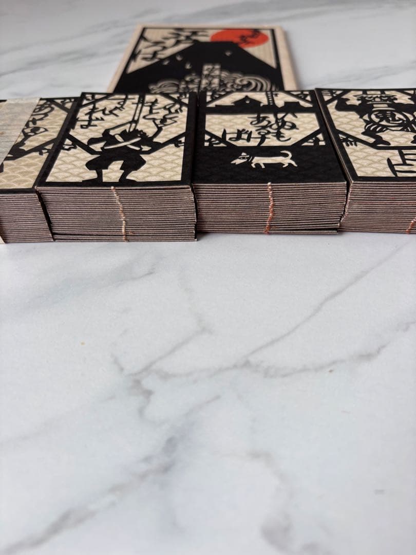 きりがみ　江戸かるた　安野光雅