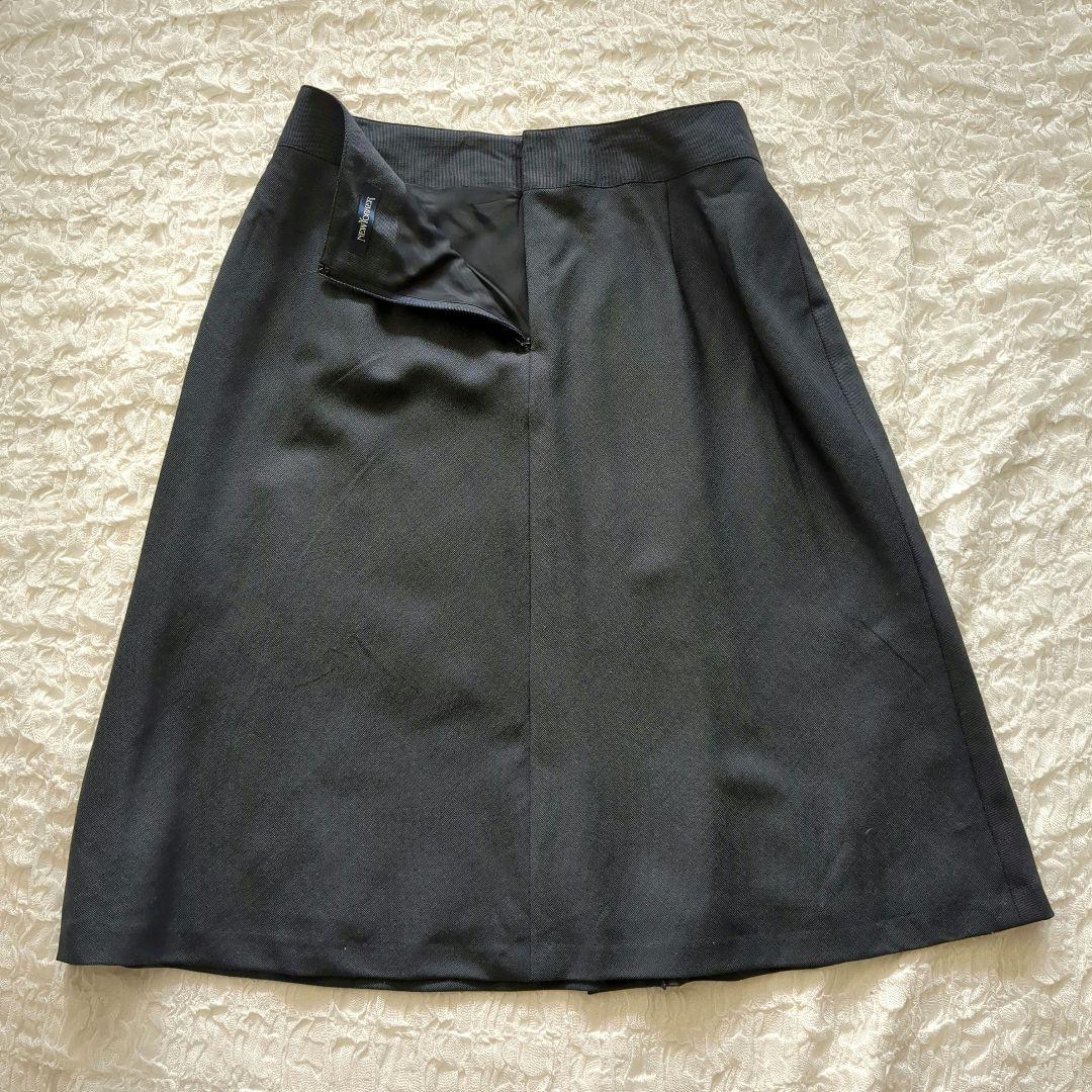 美品✨ニューヨーカー　スーツ　13号　シルク混　ネイビー　セットアップ