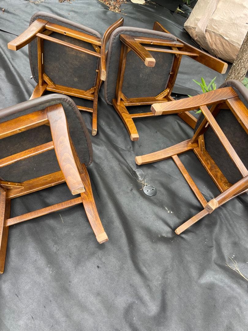 カリモク コロニアルダイニングチェア 椅子　4脚セット　高級家具　天然木