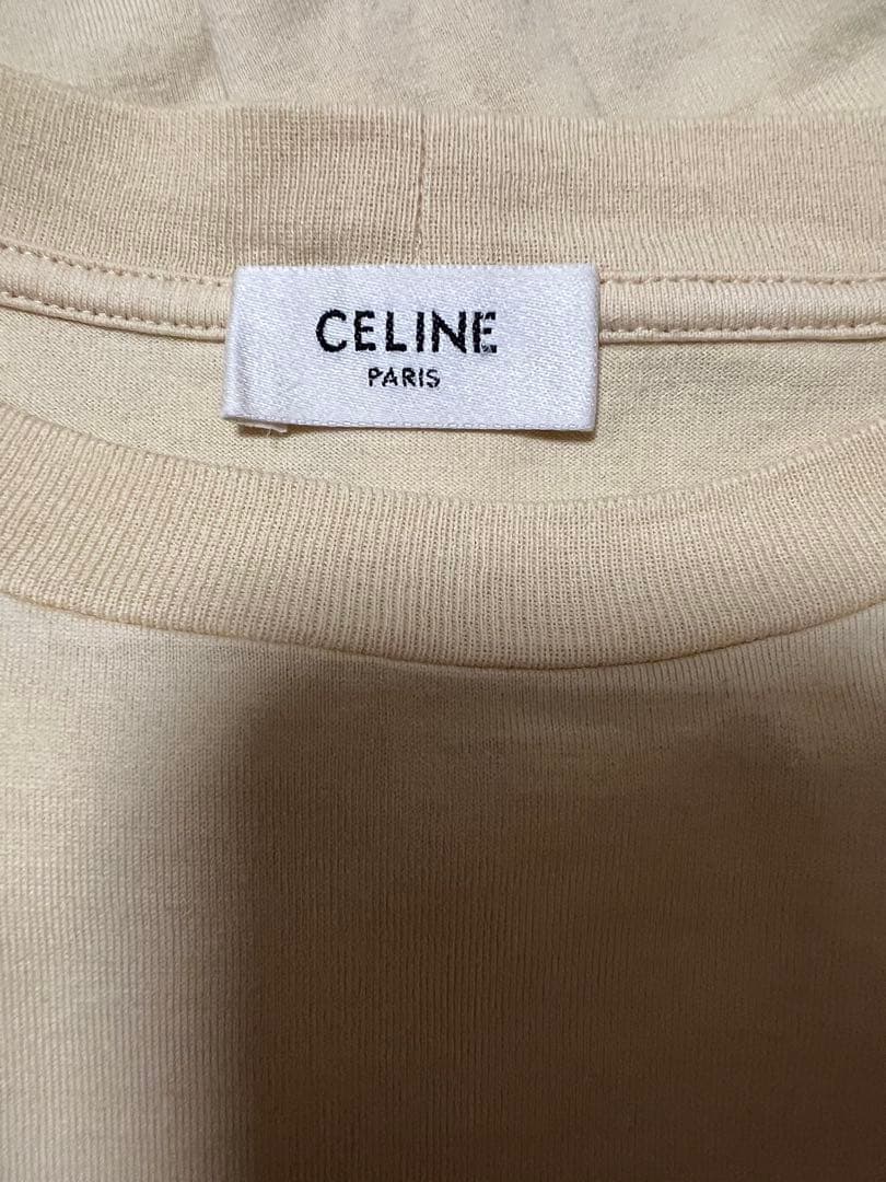 セリーヌ　Tシャツ　メンズS イエロー