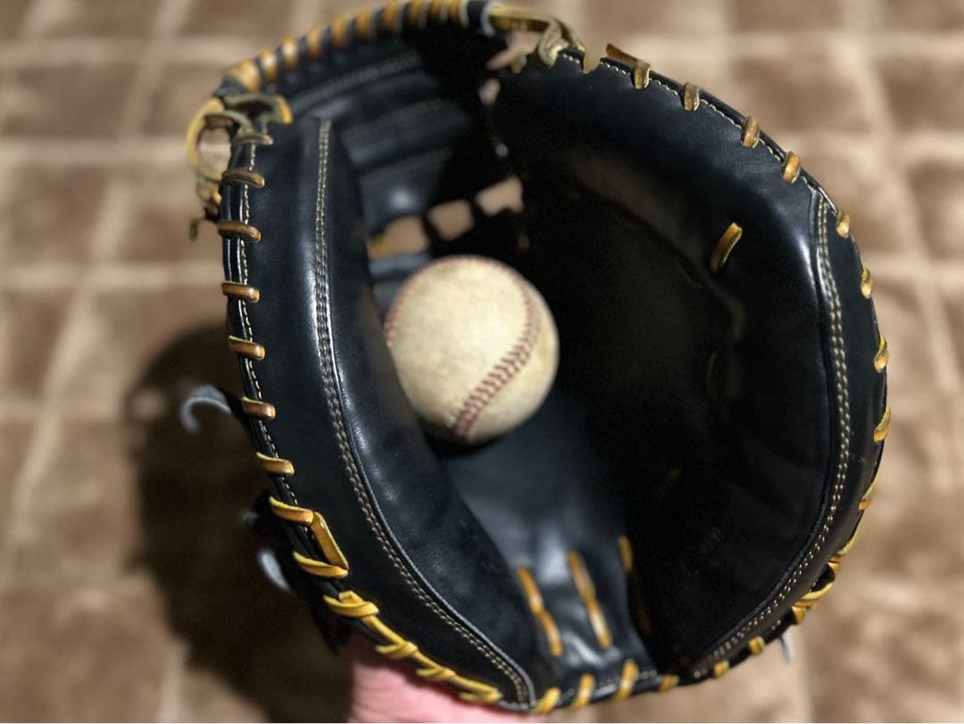 【極上品】YGS 812V 硬式用 キャッチャーミット TGレザー