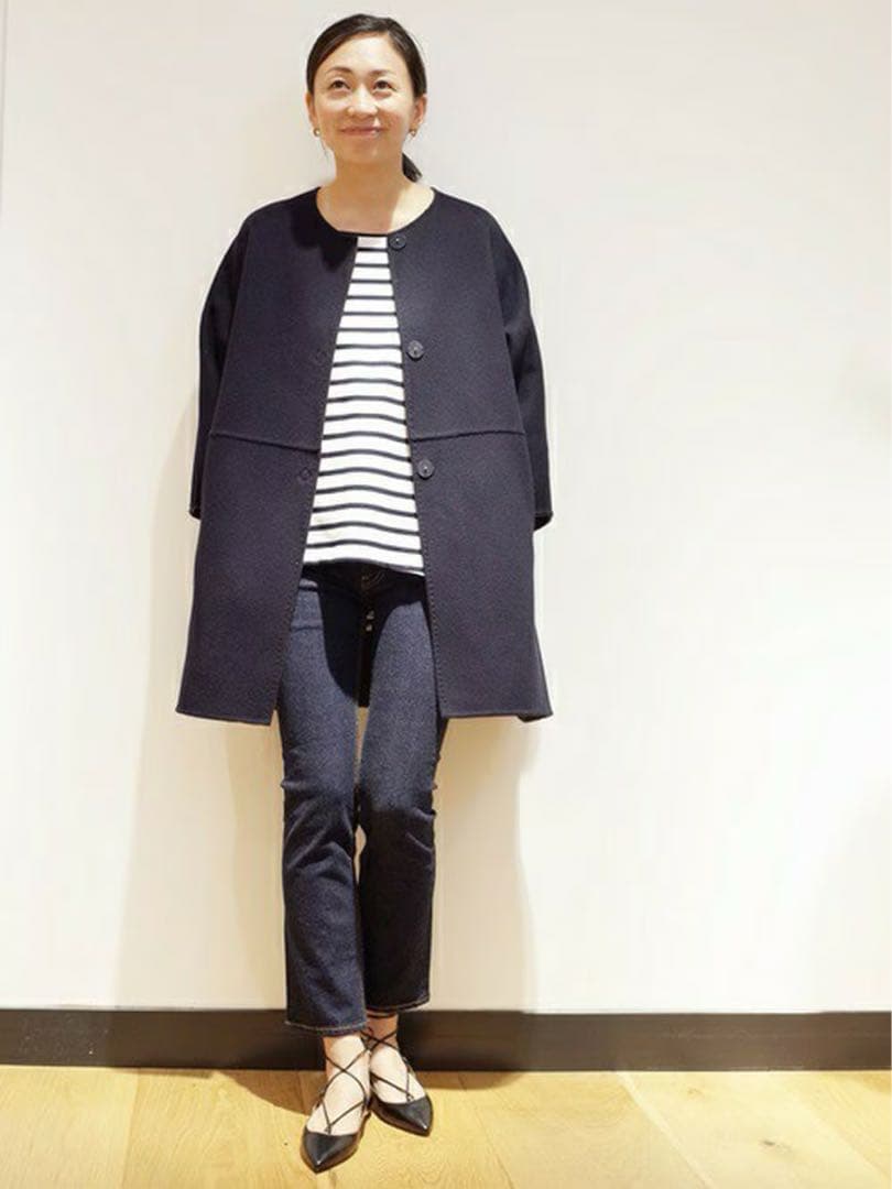 deuxieme classe ハミルトン　ウールリバーノーカラーコート