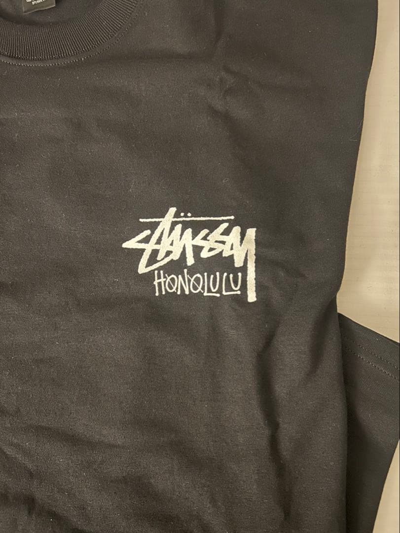 Stüssy HONOLULU 黒 Tシャツ　Lサイズ