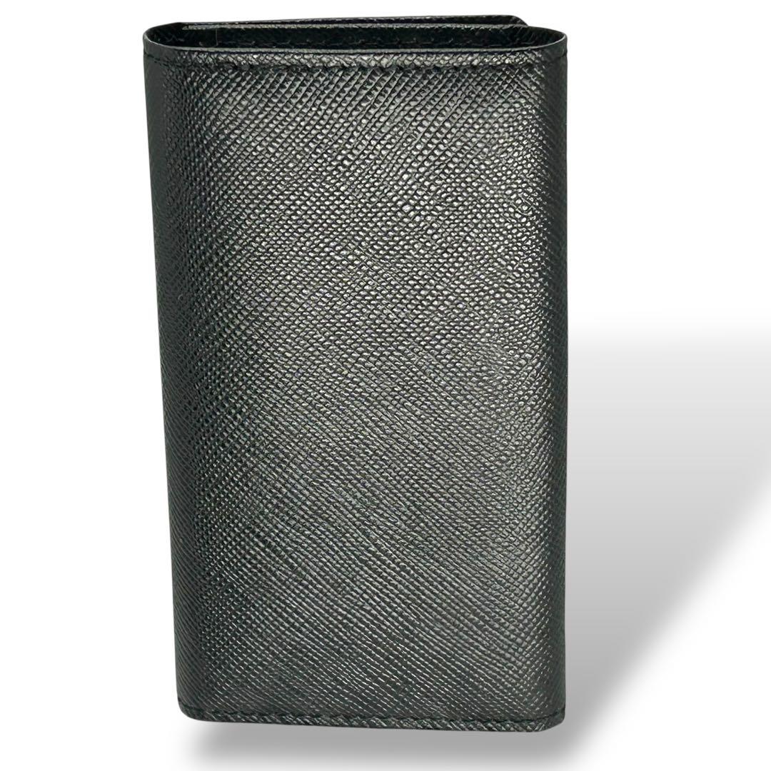 新品 箱入り BURBERRY バーバリー キーケース 4連 ブラック 黒