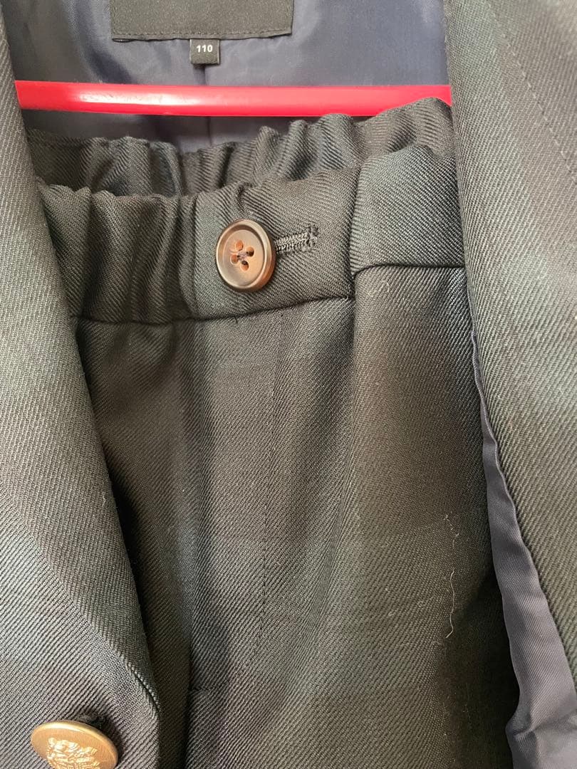 GREEN LABEL RELAXING スーツ 110 ダークグリーンチェック