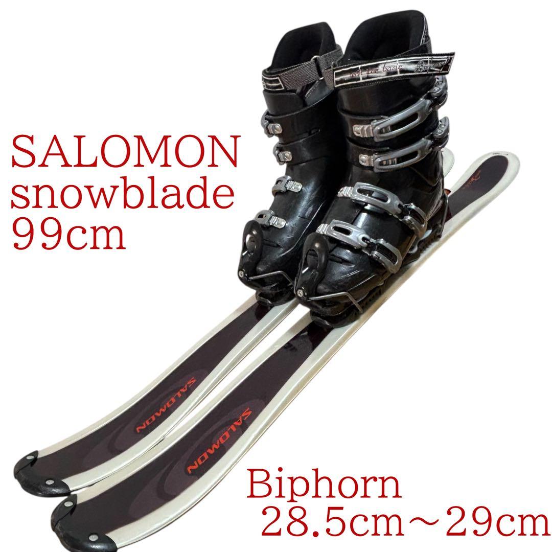メンズ　ショートスキーセット　SALOMON 28.5cm〜29cm ブーツ付