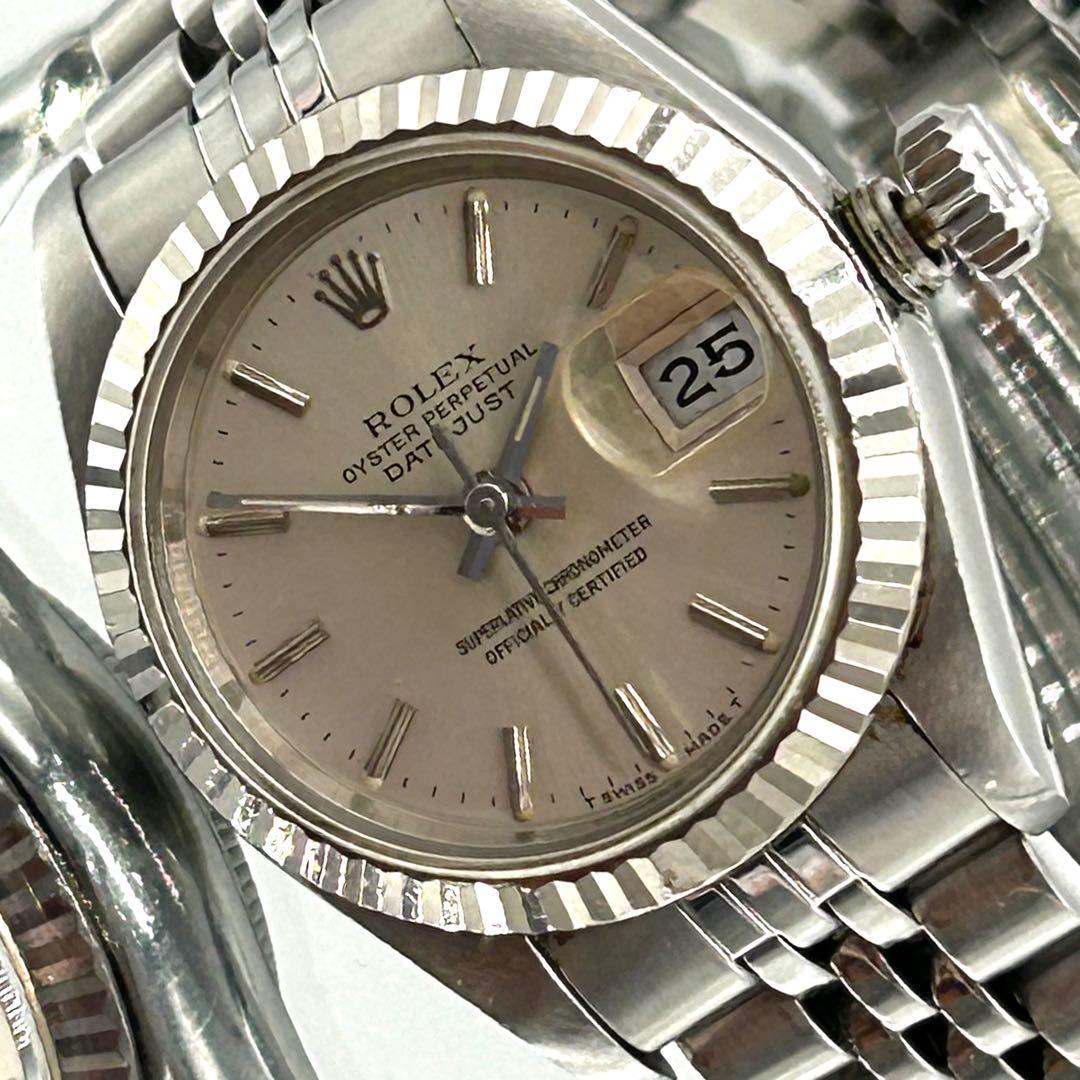 ROLEX ロレックス自動巻きオイスターパーペチュアルデイトジャスト WG/SS
