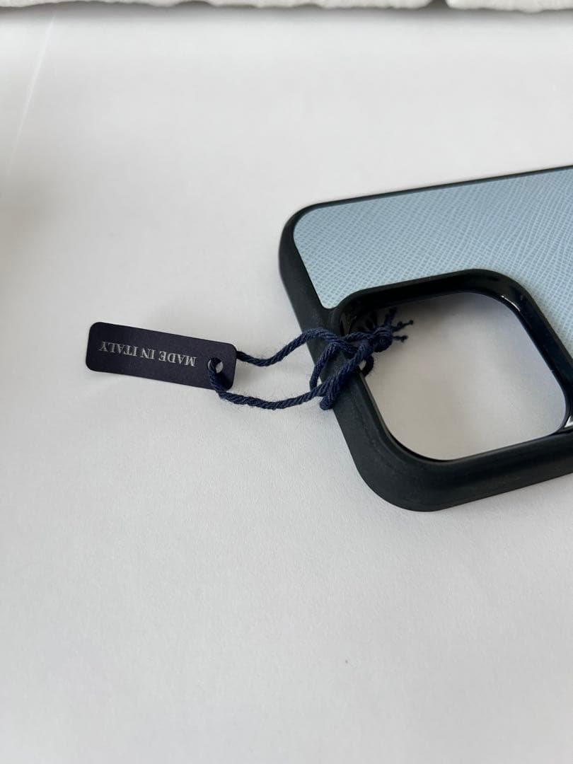 ⭐️未使用⭐️PRADA iPhoneケース ライトブルー　13pro 三角ロゴ